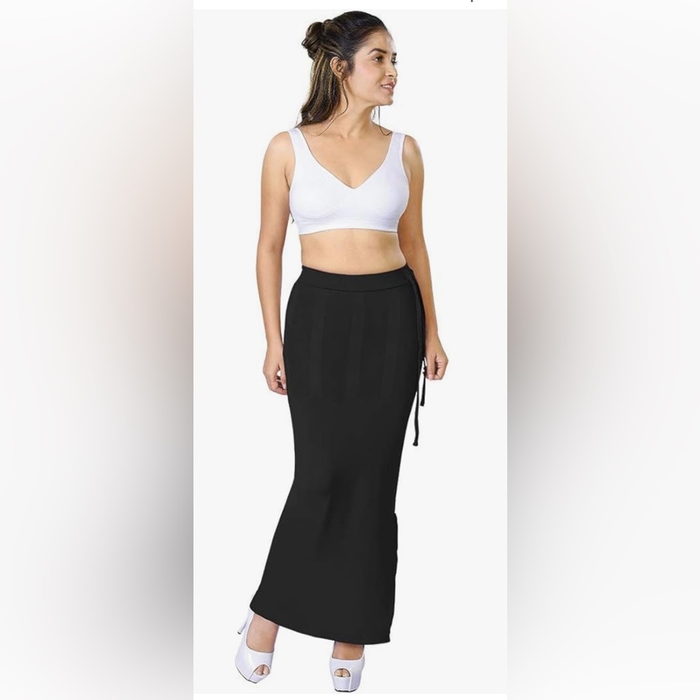 NEW WITH TAGS Dermawear Women's Blended Fabric Saree Shapewear Black Medium